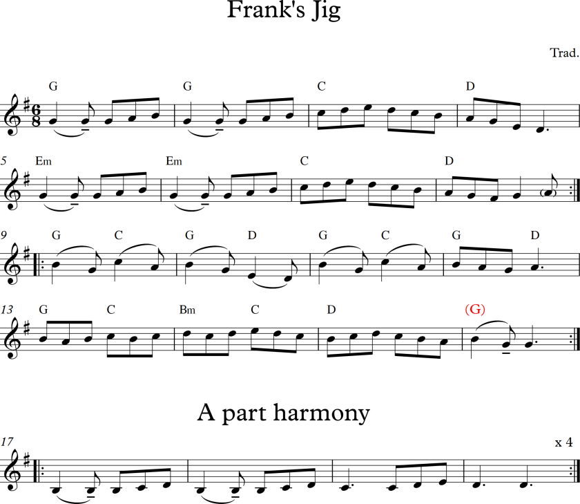 Frank's Jig tune
