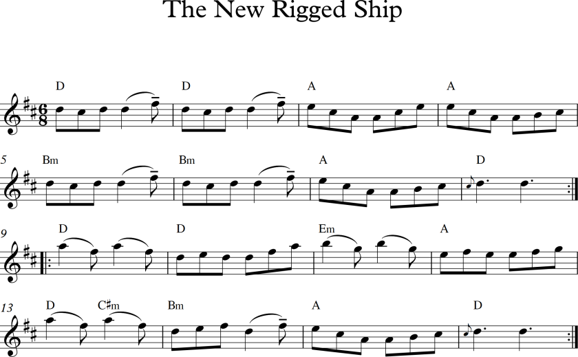 the new rigged ship in d