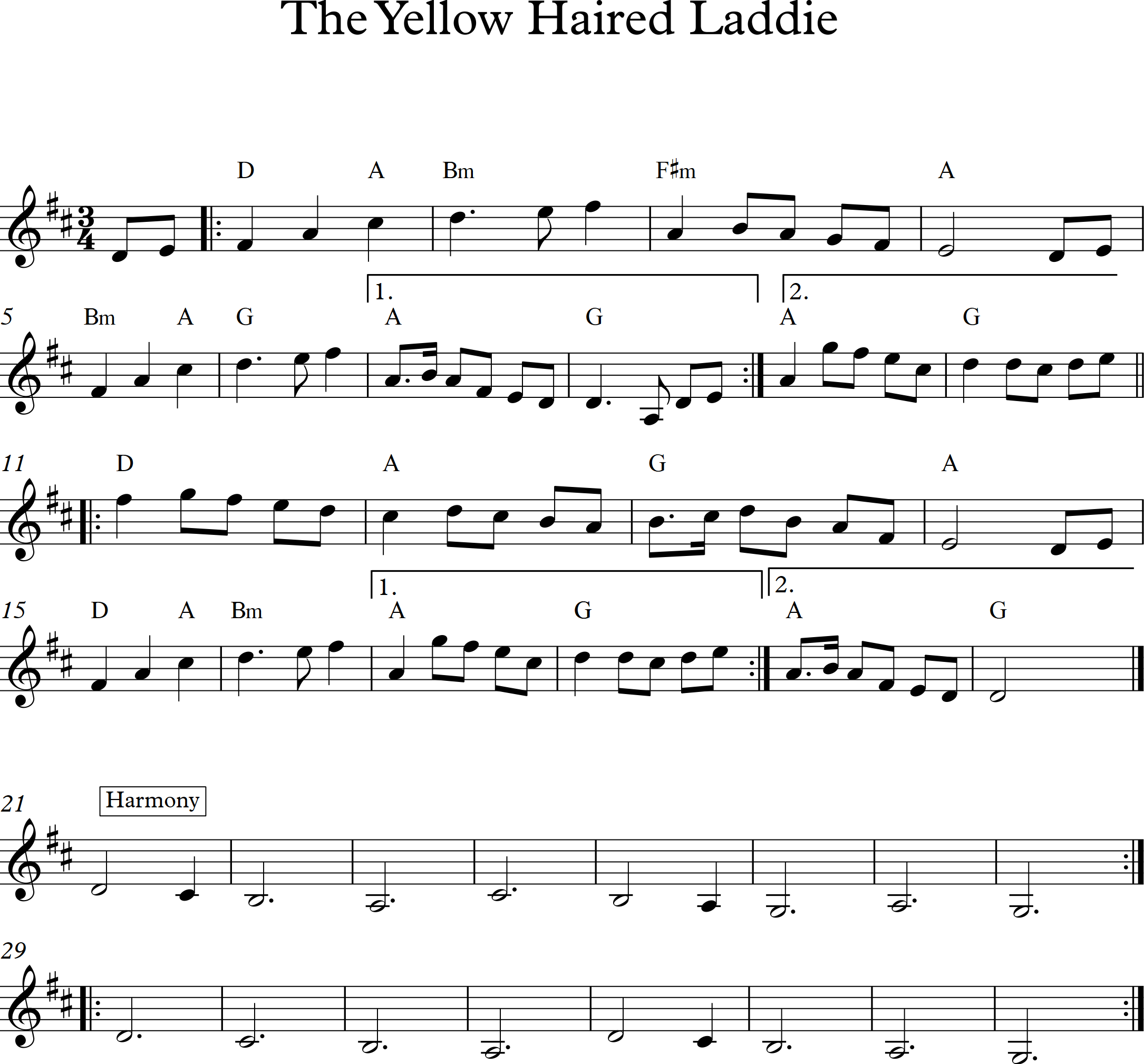 The Yellow Haired Laddie